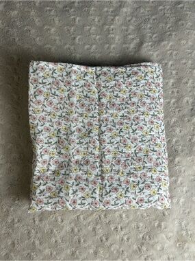 Child of Mine by Carter's Floral Muslin Baby Swaddle Blanket Pink White Yellow